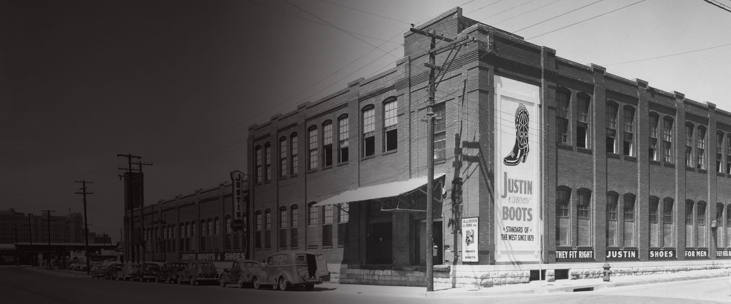 Old Justin boots Factory building.